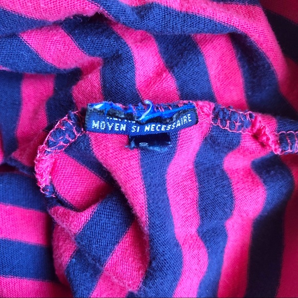 RALPH LAUREN T Shirt V Neck Horizontal Striped Medium Women’s - Picture 10 of 14